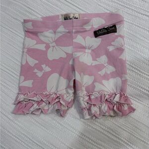 Matilda Jane Sugar Pie Pink Bow Ruffle Shorts